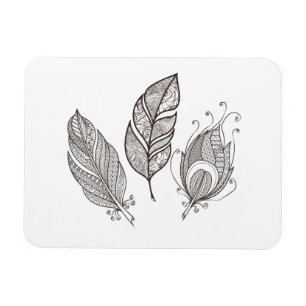 Imán Doodle complejo de la pluma