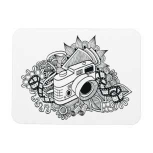 Imán Doodle de la cámara del inconformista