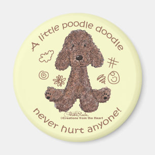 Imán Doodle de Poodle