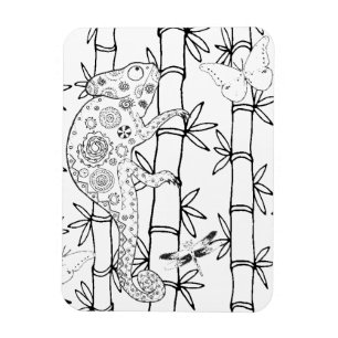 Imán Doodle del camaleón