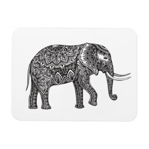 Imán Doodle del elefante de la fantasía