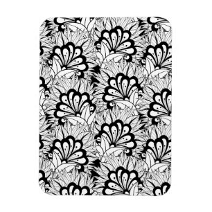 Imán Doodle del estampado de plores