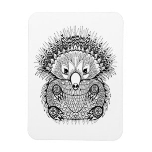 Imán Doodle dibujado mano del Echidna