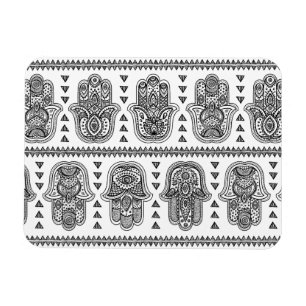 Imán Doodle dibujado mano india de Hamsa