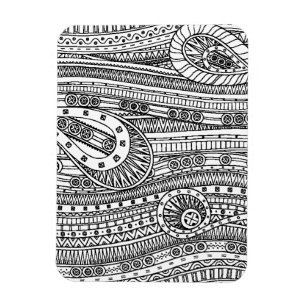 Imán Doodle étnico del modelo