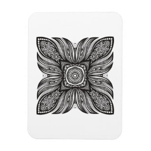 Imán Doodle hermoso del cuadrado de la decoración