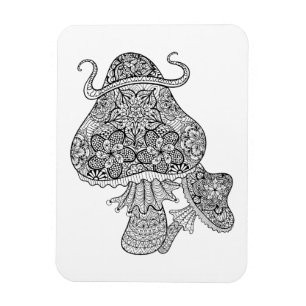 Imán Doodle mágico dibujado mano de las setas