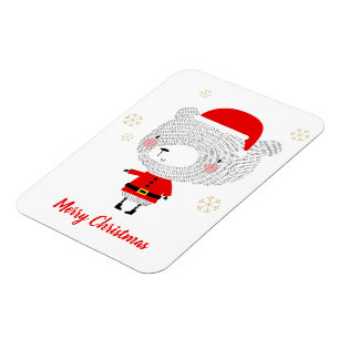 Imán Doodles de Santa Bear