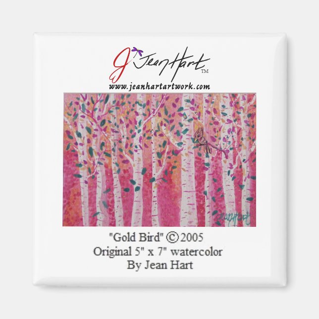 Imán Dorado Bird (Frente)