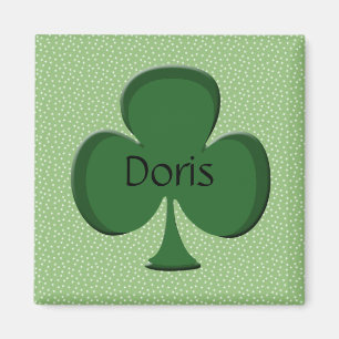 Imán Doris Shamrock Name Magnet