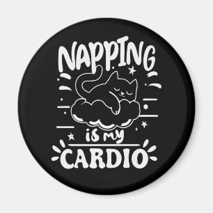 Imán Dormir La Siesta Es Mi Cardio Diseño Divertido De 