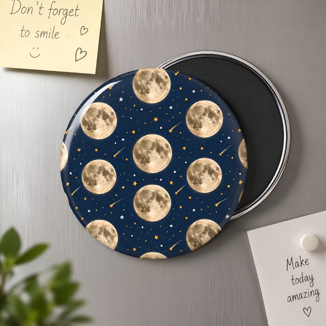 Imán Dos a la Luna Favor de Cumpleaños Espacial (Subido por el creador)