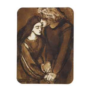 Imán Dos amantes de Dante Gabriel Rossetti