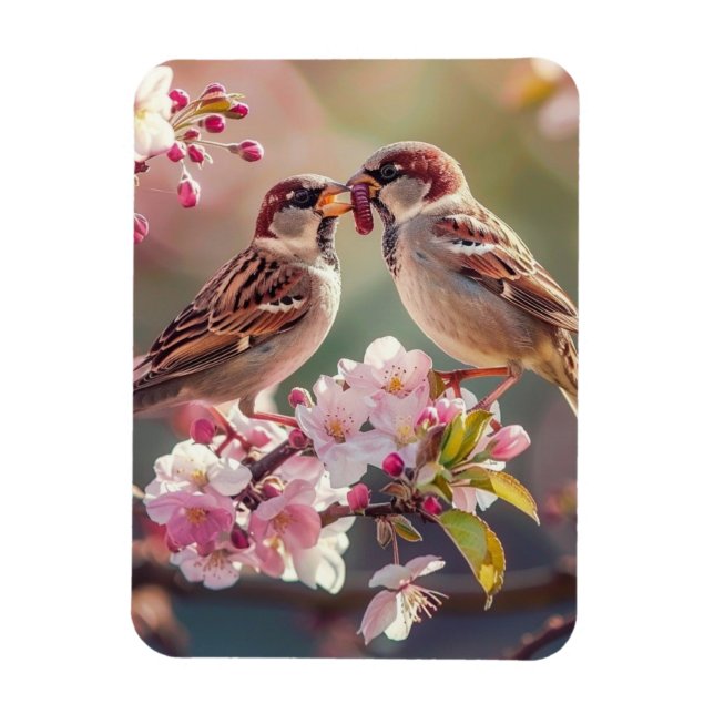 Imán Dos Aves Bonitos (Vertical)