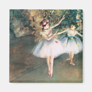 Imán Dos bailarinas en escena de Edgar Degas, arte vint