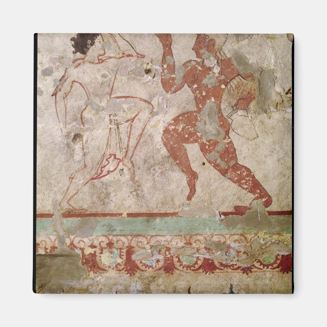 Imán Dos bailarines y delfines (Frente)