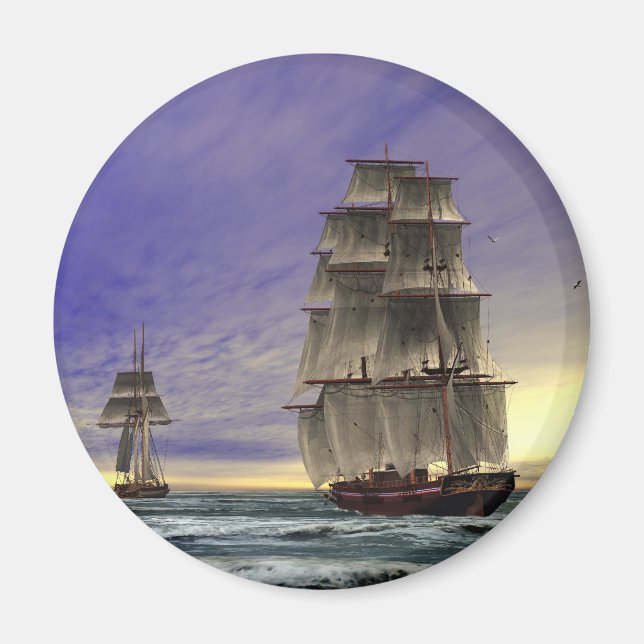 Imán Dos barcos grandes (Frente)