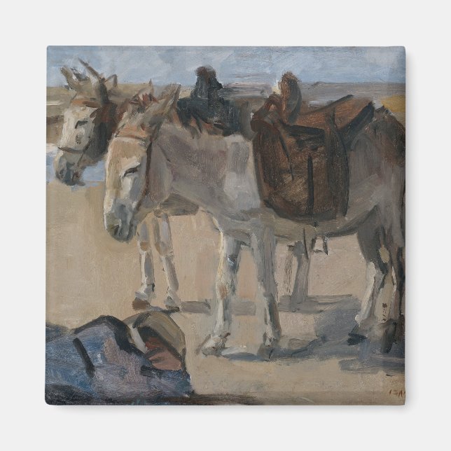 Imán Dos burros (de Isaac Israels) (Frente)