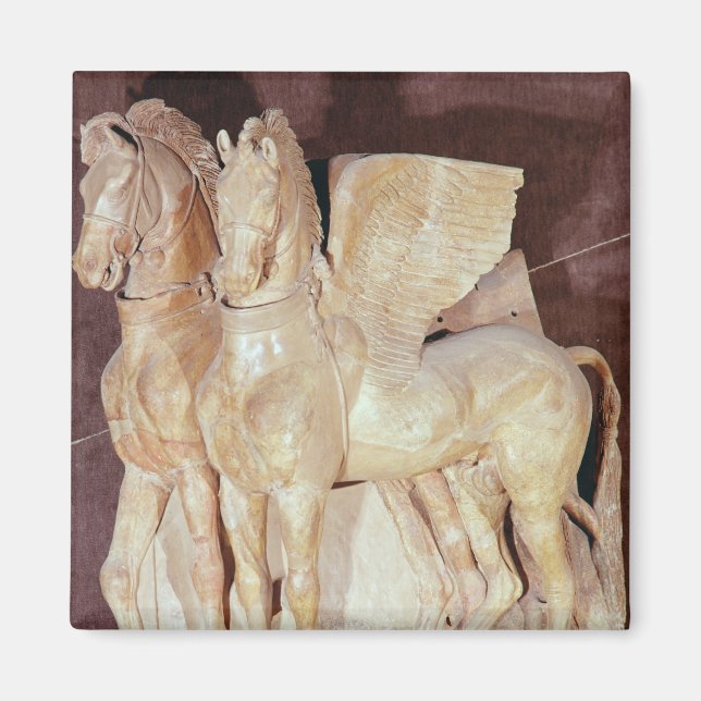 Imán Dos caballos alados del pedimento de un (Frente)