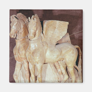 Imán Dos caballos cons alas del frontón de a