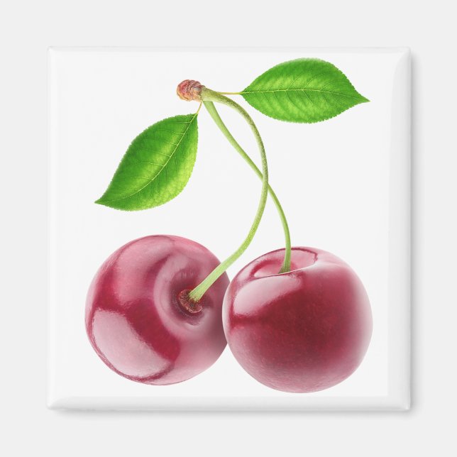 Imán Dos cerezas dulces (Frente)