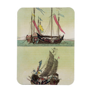 Imán Dos clases de los desperdicios chinos, ilustracion