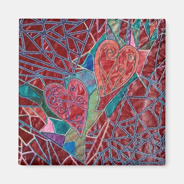 Imán Dos corazones (Frente)