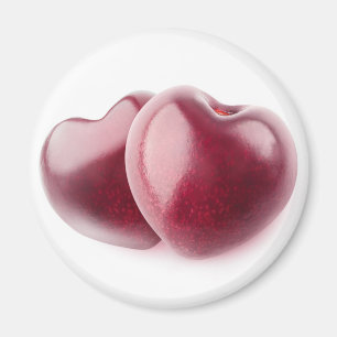 Imán Dos corazones cerezos