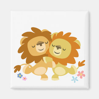 Imán Dos Cuadros Personalizados Lions Tango Magnet