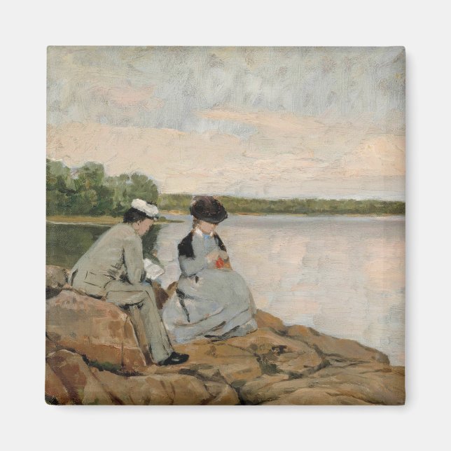 Imán Dos en la playa, Arvid Liljelund (Frente)