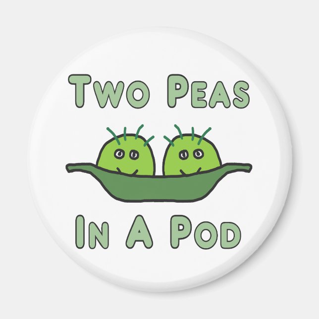 Imán Dos Guisantes En Un Pod (Frente)