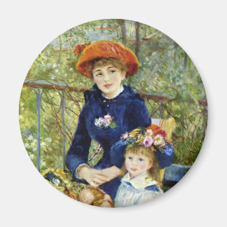 Imán Dos hermanas (en la terraza) de Pierre Renoir
