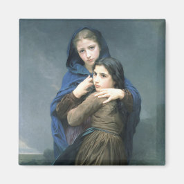 Imán Dos jóvenes Chicas lejos de casa (por W.A. Bouguer