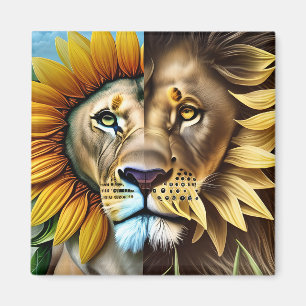 Imán Dos lados del tríptico del amor