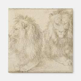 Imán Dos Leones (Animales Silvestres) (Albrecht Durer)