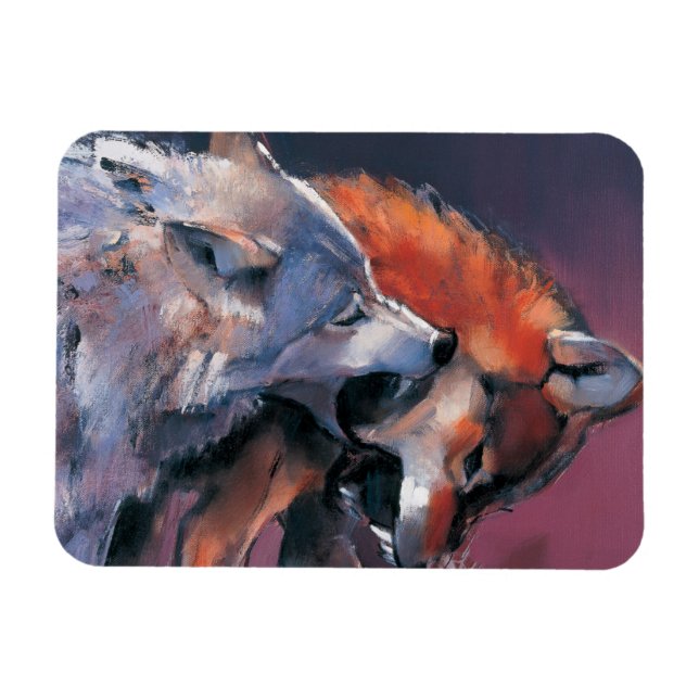 Imán Dos lobos (Horizontal)