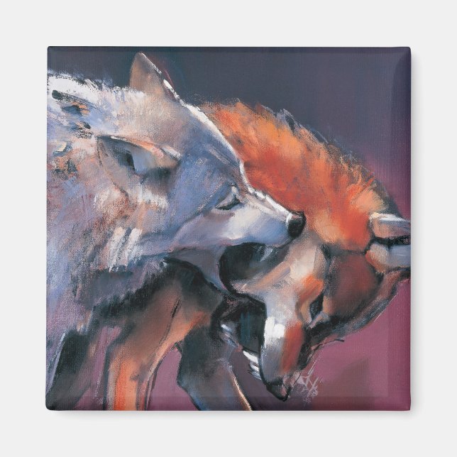 Imán Dos lobos (Frente)