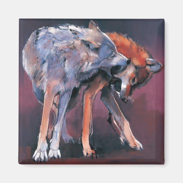 Imán Dos lobos 2001 (Frente)