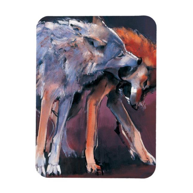 Imán Dos lobos 2001 (Vertical)