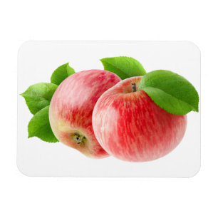 Imán Dos manzanas rojas