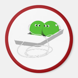 Imán Dos margaritas en un podo