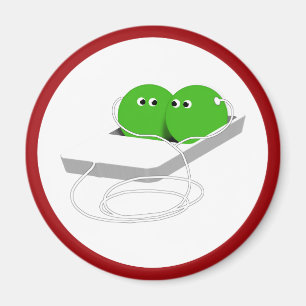 Imán Dos margaritas en un podo