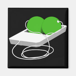 Imán Dos margaritas en un podo