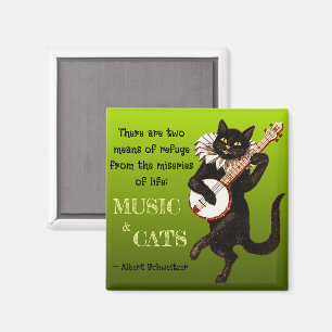 Imán Dos medios de refugio Música Gatos Schweitzer