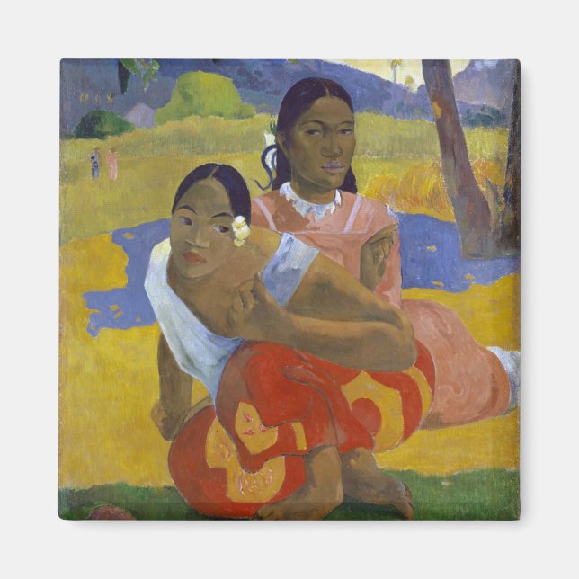 Imán Dos mujeres tahitianas, Gauguin (Frente)