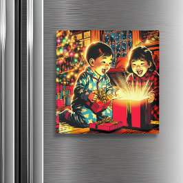 Imán Dos Navidades infantiles chinos