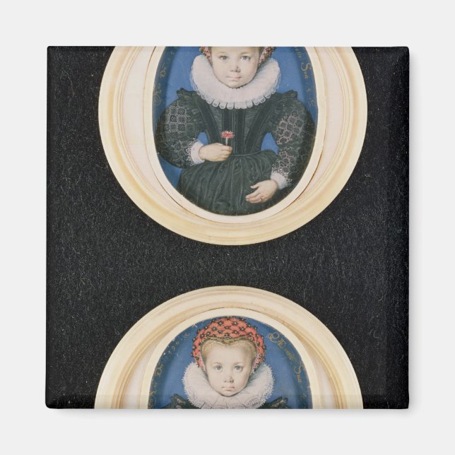 Imán Dos niñas pequeñas, 1590 (Frente)