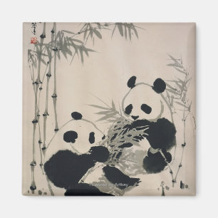 Imán Dos pandas