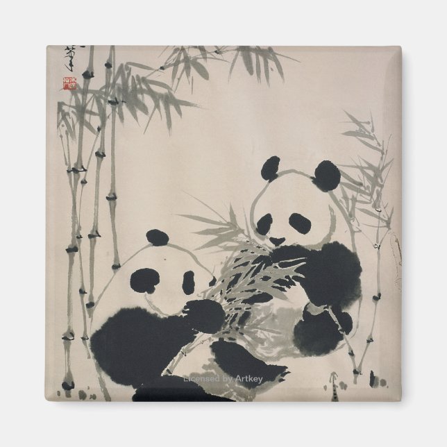 Imán Dos pandas (Frente)