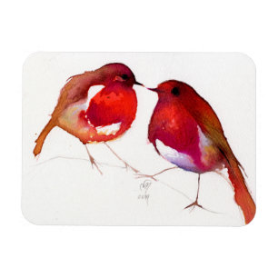 Imán Dos pequeñas aves de tinta 2014
